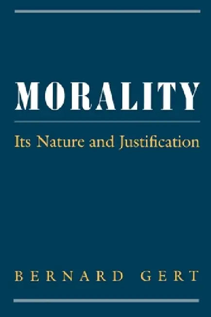 Morality (English, Bernard Gert)