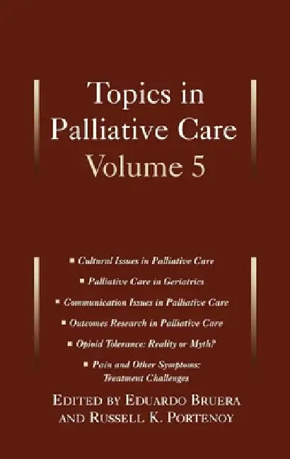 Topics in Palliative Care (English, Russell Portenoy | Eduardo Bruera)