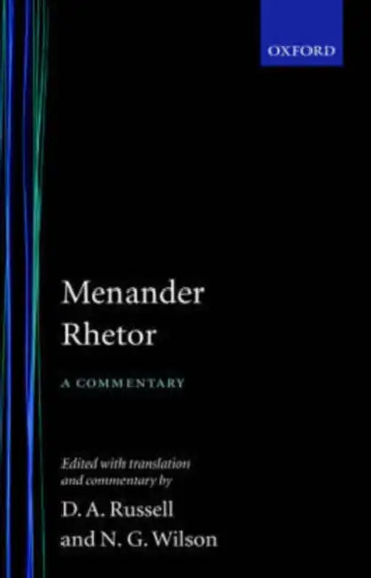 Rhetor (English, Menander | Oxford University Press | Donald A. Russell)