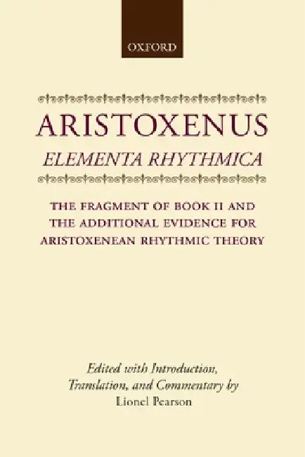 Elementa Rhythmica (English, Aristoxenus | Lionel Pearson)