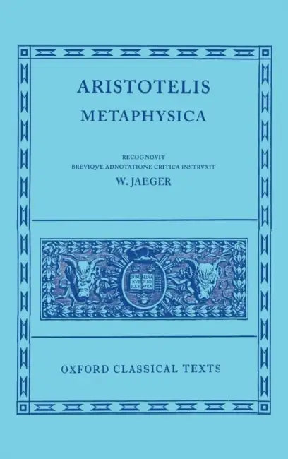 Aristotle Metaphysica (English, Werner Jaeger)
