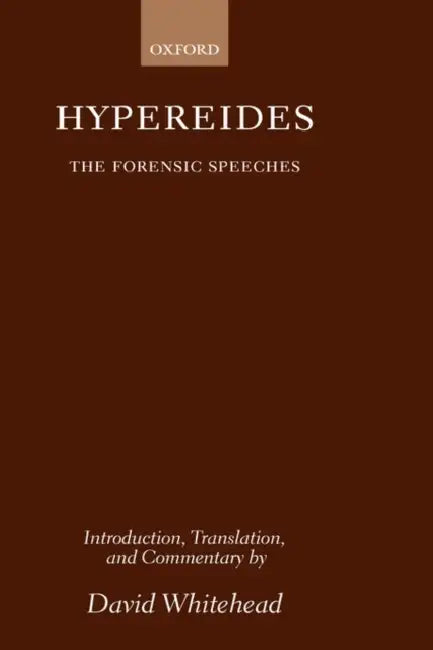 Hypereides (English, Hyperides | Hypereides | David Whitehead)