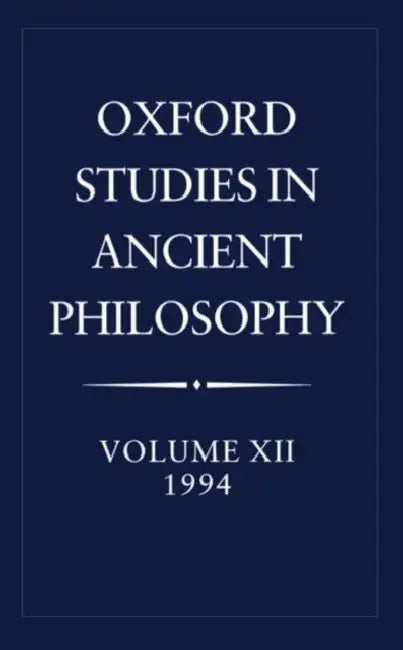 Oxford Studies in Ancient Philosophy (English, C. C. W. Taylor)