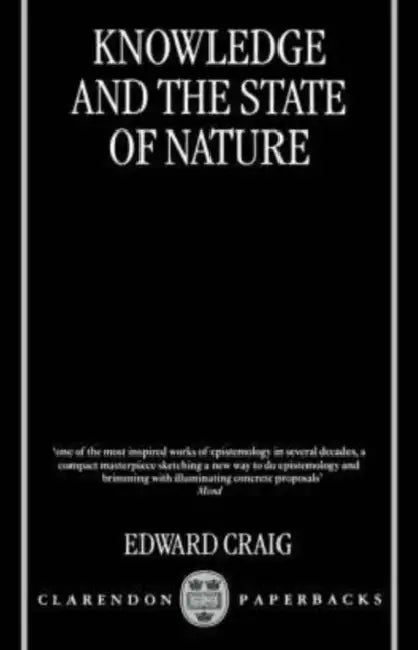 Knowledge and the State of Nature (English, Edward Craig)
