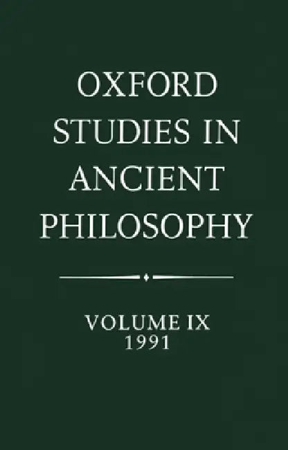Oxford Studies in Ancient Philosophy (English, Julia Annas)