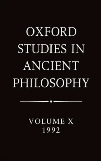 Oxford Studies in Ancient Philosophy (English, Julia Annas)