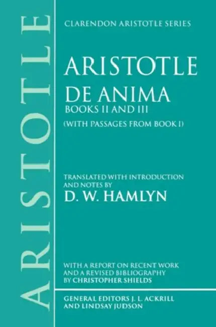 de Anima (English, Aristotle | D. W. Hamlyn | David W. Hamlyn)
