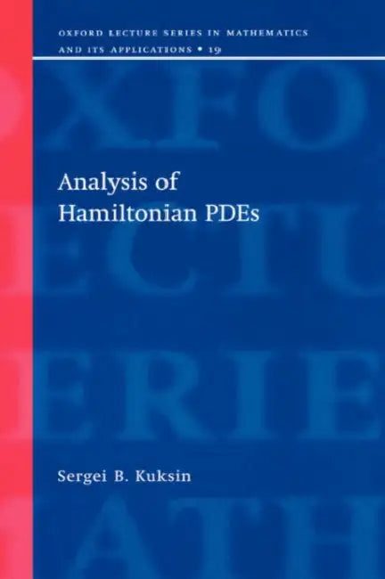 Analysis of Hamiltonian Pdes (English, Sergei B. Kuksin)