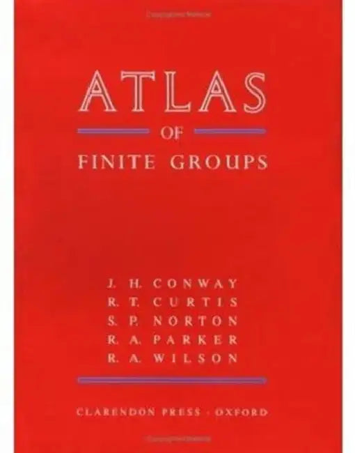 Atlas of Finite Groups (English, John Horton Conway)