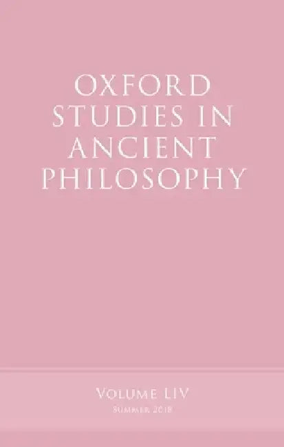 Oxford Studies in Ancient Philosophy, Volume 54 (English, Victor Caston)