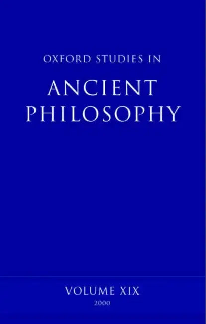 Oxford Studies in Ancient Philosophy (English, David N. Sedley)