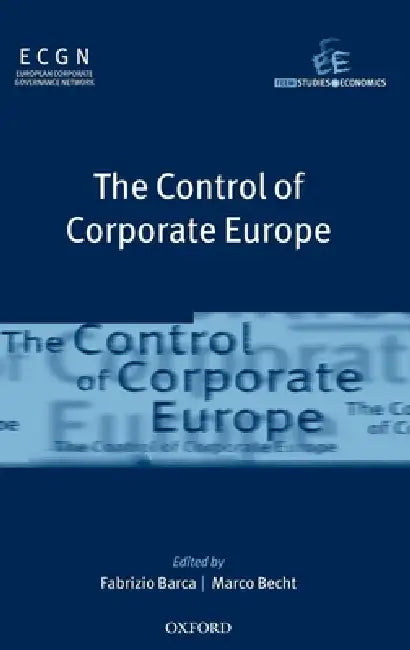 The Control of Corporate Europe (English, Fabrizio Barca | Marco Becht)