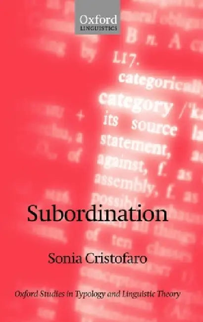 Subordination (English, Sonia Cristofaro)