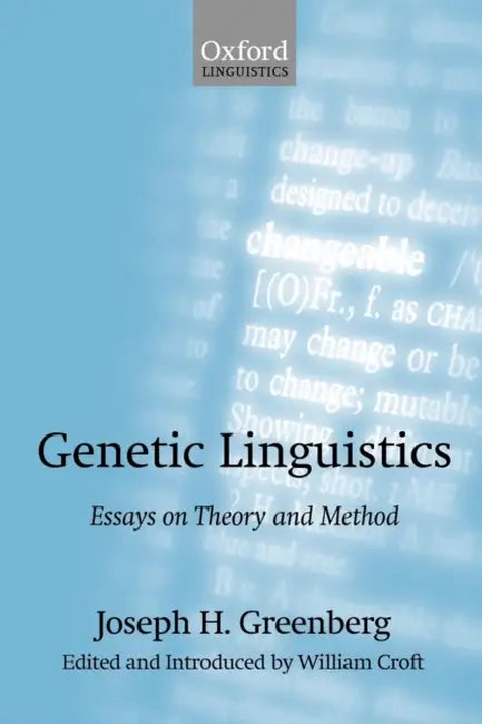 Genetic Linguistics (English, Joseph H. Greenberg | William Croft)