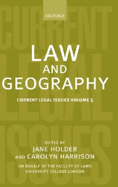 Law and Geography (English, Carolyn Harrison | Jane Holder)