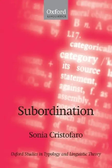 Subordination (English, Sonia Cristofaro)