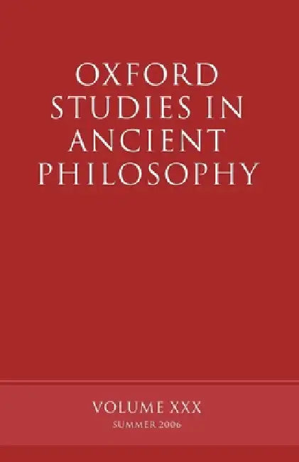 Oxford Studies in Ancient Philosophy (English, David Sedley)