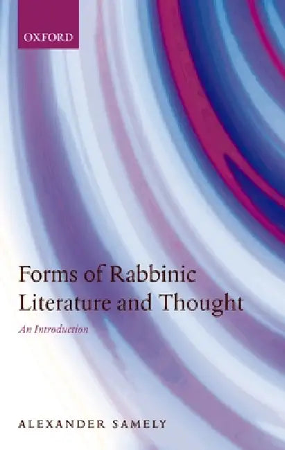 Forms of Rabbinic Literature and Thought (English, Alexander Samely)