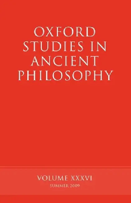 Oxford Studies in Ancient Philosophy (English, Brad Inwood)