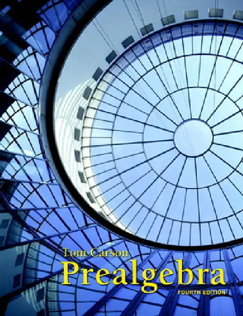 Prealgebra (English, Tom Carson)