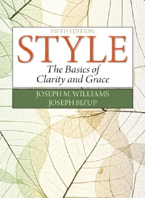 Style (English, Joseph Williams | Joseph Bizup)