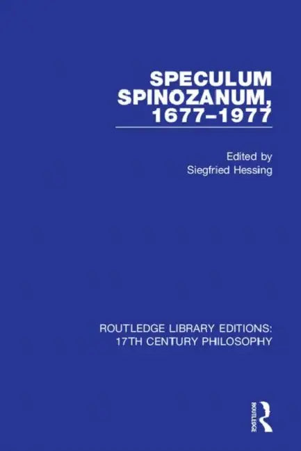 Speculum Spinozanum, 1677-1977 (English, Hessing Siegfried)
