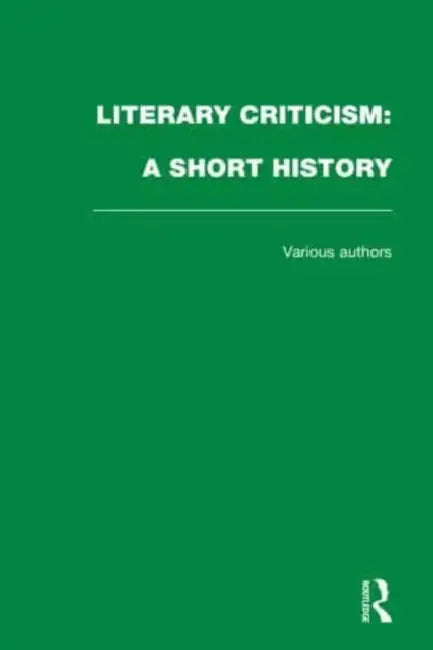 Literary Criticism (English, Wimsatt Jr. William K. | Cleanth Brooks)