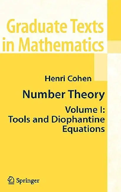 Number Theory, Volume 1 (English, Henri Cohen)