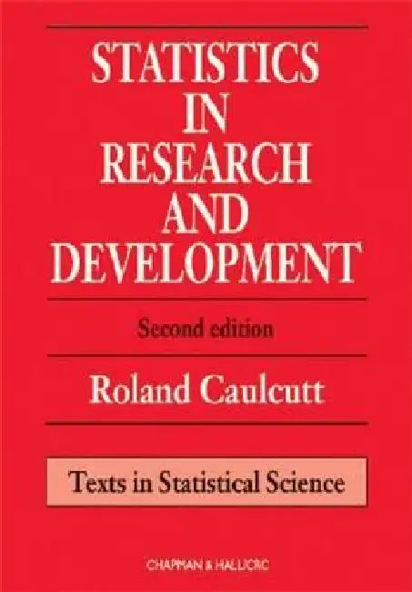 Statistics in Research and Development (English, R. Caulcutt)
