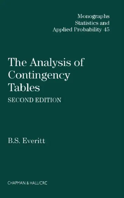 The Analysis of Contingency Tables (English, Brian S. Everitt)
