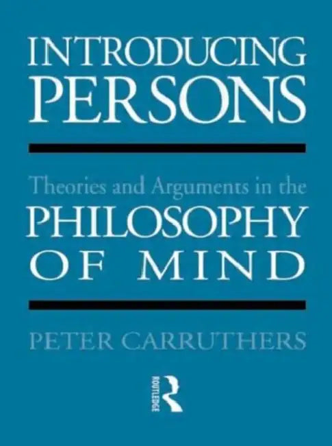 Introducing Persons (English, Peter Carruthers)