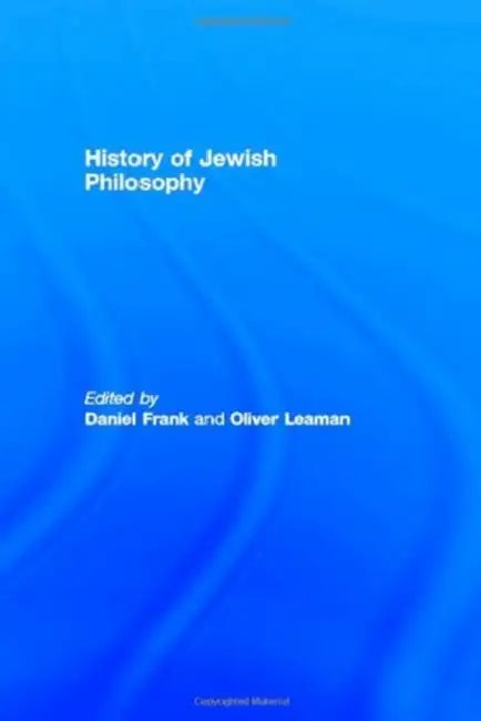 History of Jewish Philosophy (English, Frank Daniel | Oliver Leaman)