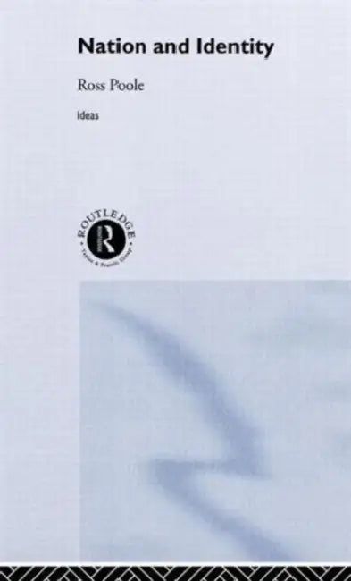 Nation and Identity (English, Ross Poole)