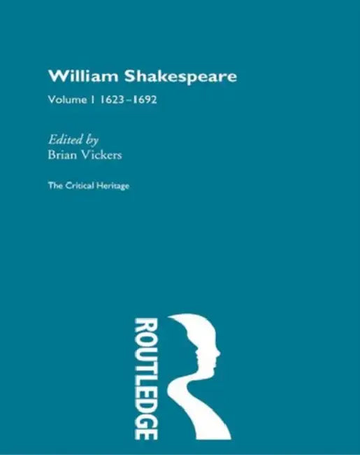 William Shakespeare (English, Vickers Brian)