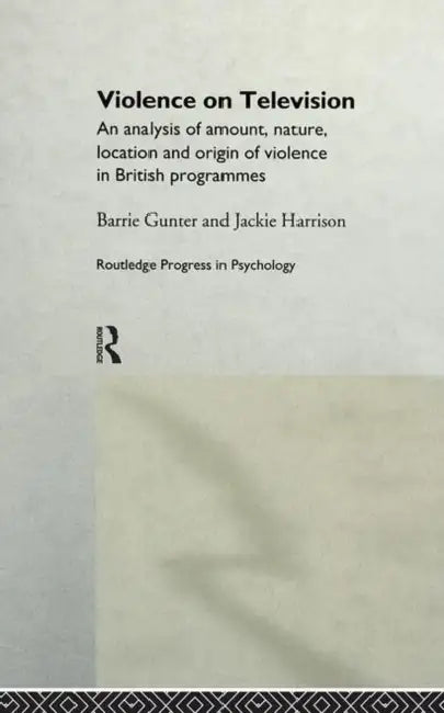 Violence on Television (English, Gunter Barrie | Jackie Harrison)