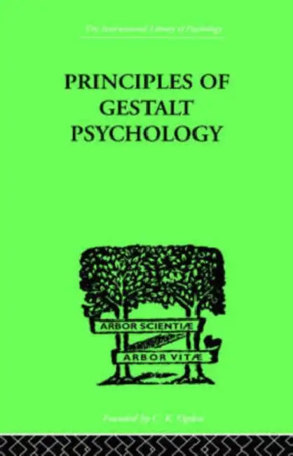 Principles of Gestalt Psychology (English, Kurt Koffka)