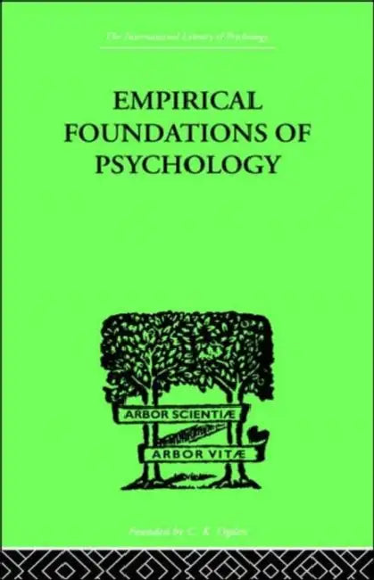 Empirical Foundations Of Psychology (English, Pronko N H, amp; Bowles)