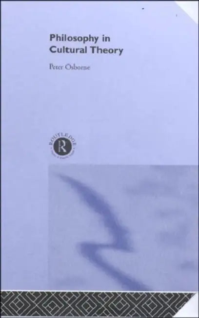 Philosophy in Cultural Theory (English, Peter Osborne)