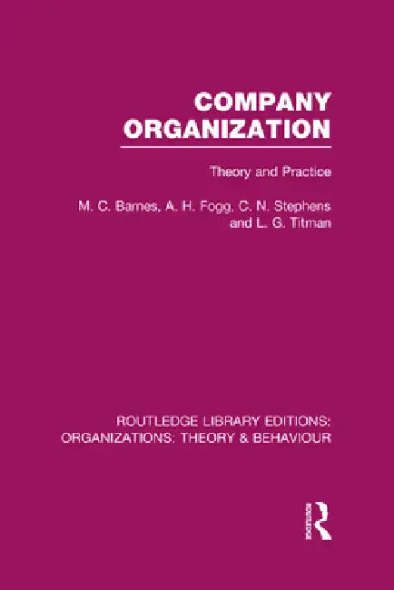 Company Organization (Rle (English, M. Barnes | A. Fogg | C. Stephens)
