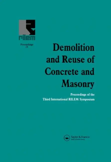 Demolition and Reuse of Concrete and Masonry (English, Erik K. Lauritzen)