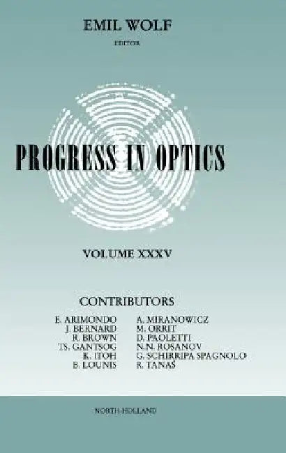 Progress in Optics (English, Emil Wolf)