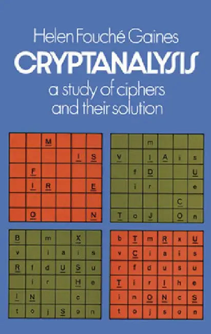 Cryptanalysis (English, Helen F. Gaines)