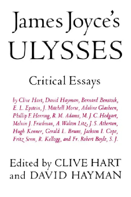 James Joyce's Ulysses (English, Clive Hart | David Hayman)