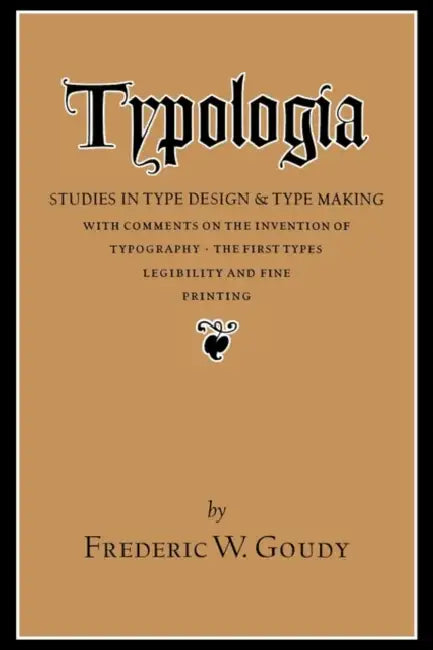 Typologia (English, Frederic W. Goudy)