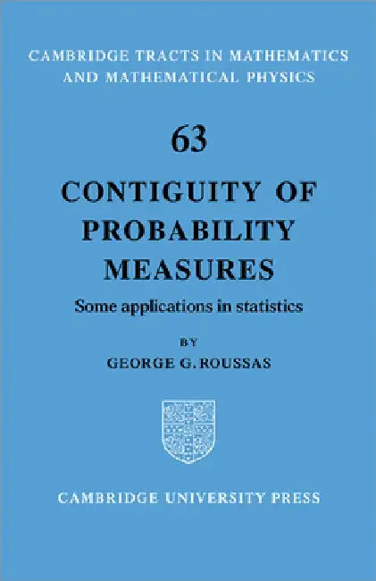 Contiguity of Probability Measures (English, George G. Roussas)