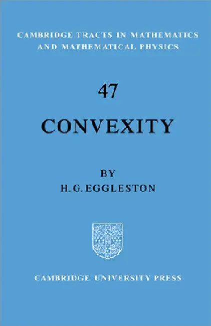 Convexity (English, Harold Gordon Eggleston | H. G. Eggleston)