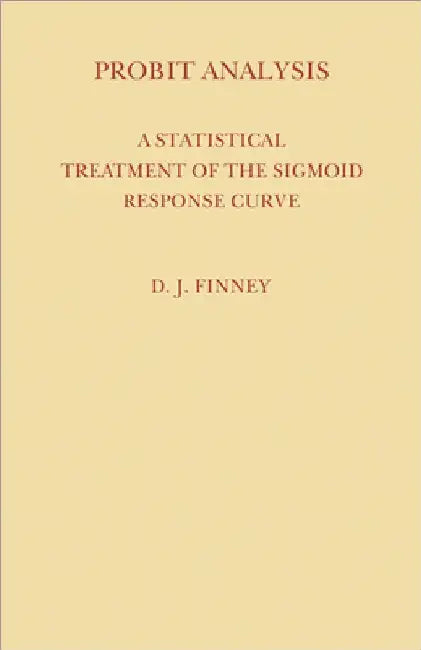 Probit Analysis (English, David Finney | Finney David)