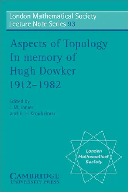 Aspects of Topology (English, E. H. Kronheimer | N. J. Hitchin | I. M. James)