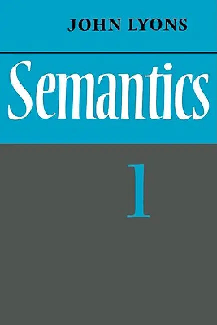 Semantics (English, John Lyons)