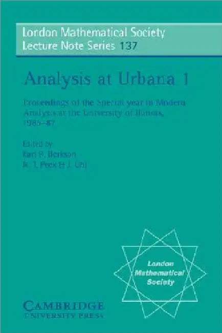 Analysis at Urbana (English, Earl R. Berkson | N. T. Peck | J. Uhl)